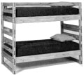 Bunk Beds: Metal and Wood